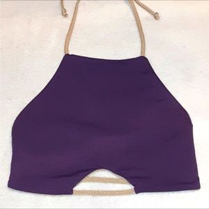 Water Glamour Reversible High Neck Top
